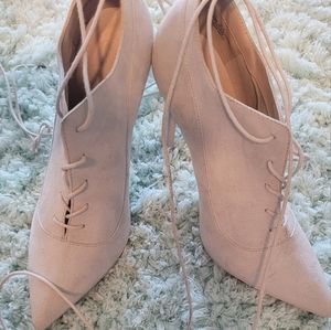 Asos lace up siltetto bootie